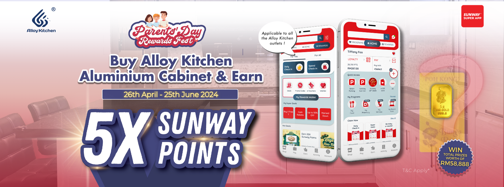Earn 5x Sunway Points - Alloy Kitchen