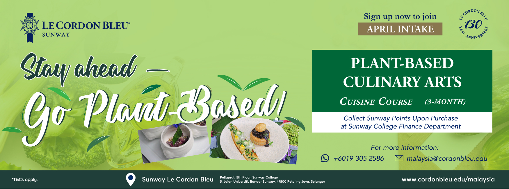 Go Plant-Based with Le Cordon Bleu Sunway!