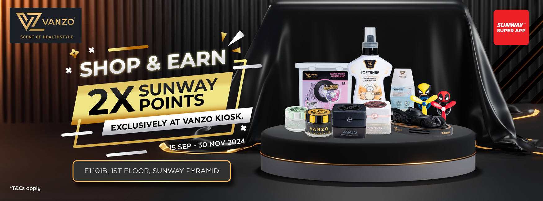 Earn 2X Sunway Points - VANZO