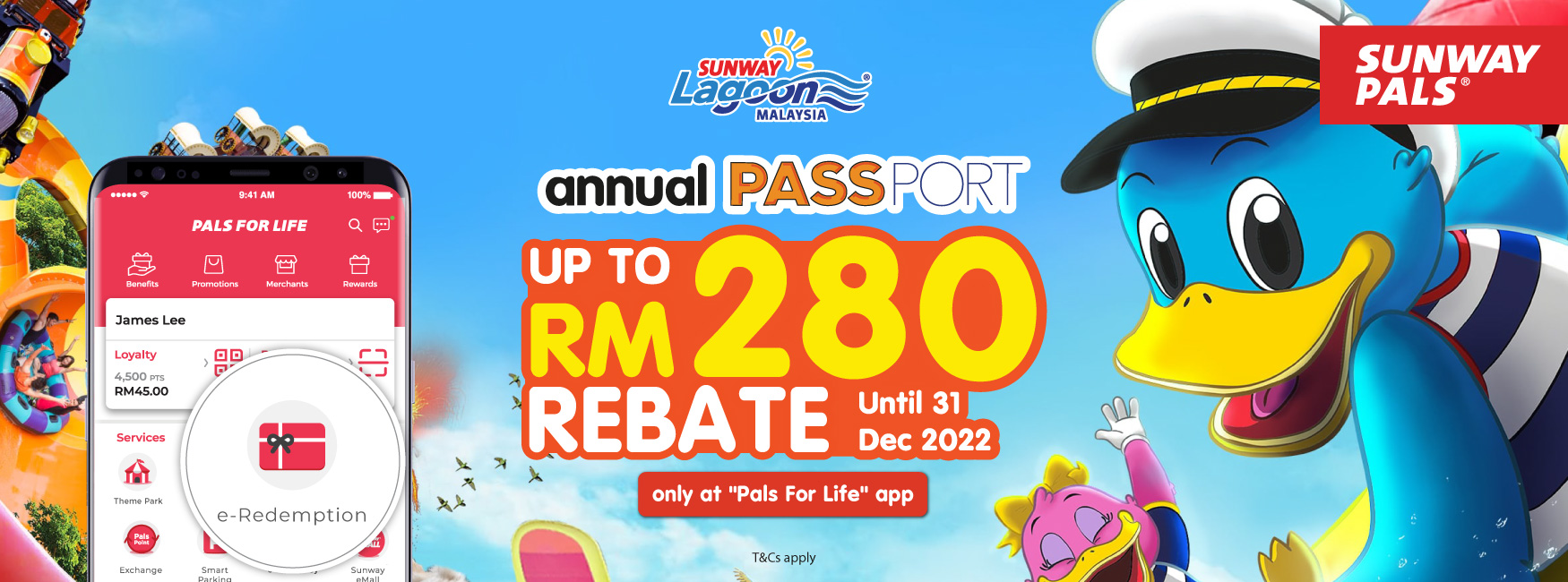 Sunway Lagoon RM280 cash rebate