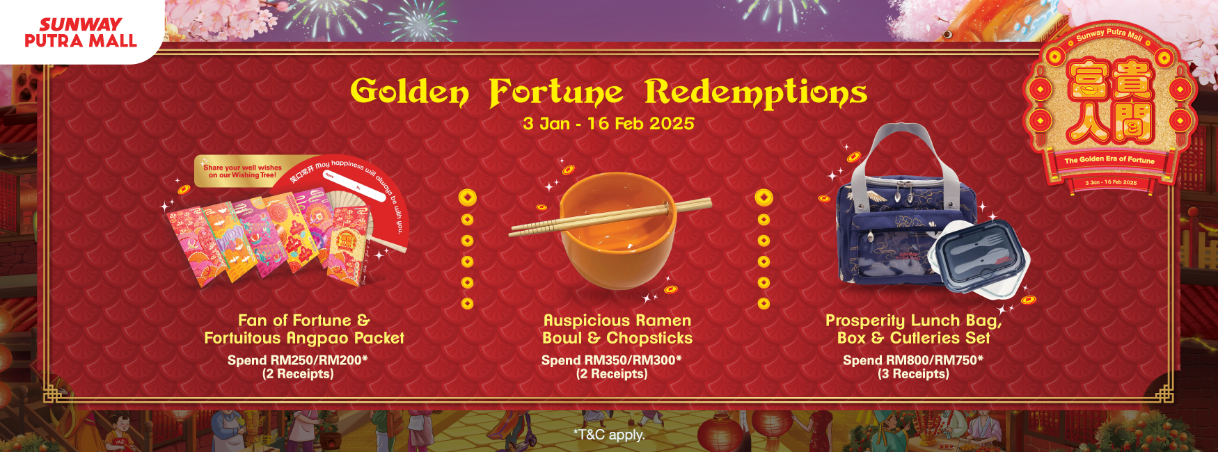 Sunway Putra Mall Golden Fortune Redemptions