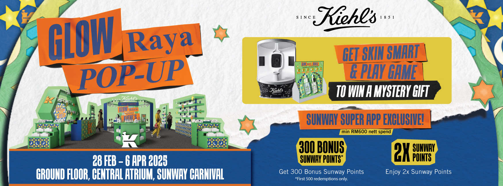 Kiehl’s Glow Raya Pop-Up!