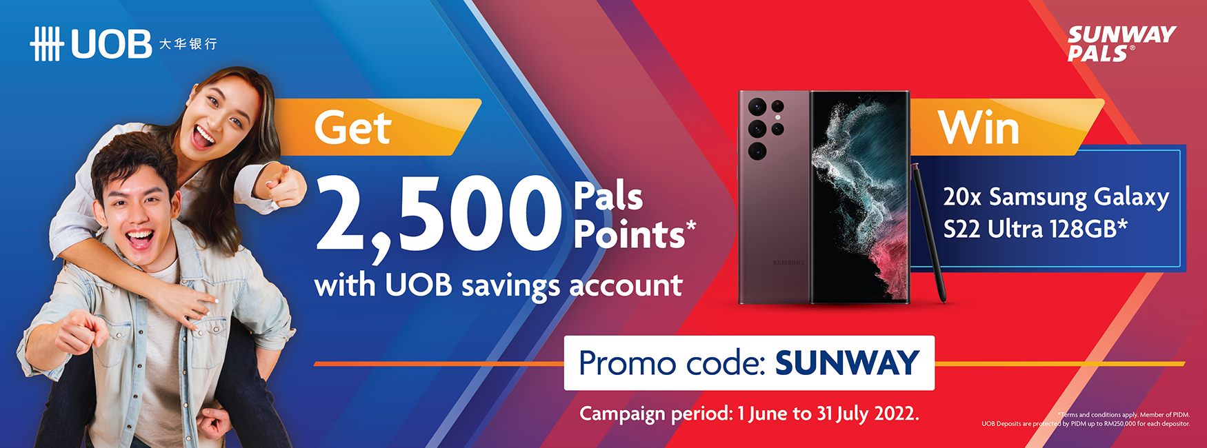 EARN 2,500 PALS POINTS - UOB MALAYSIA