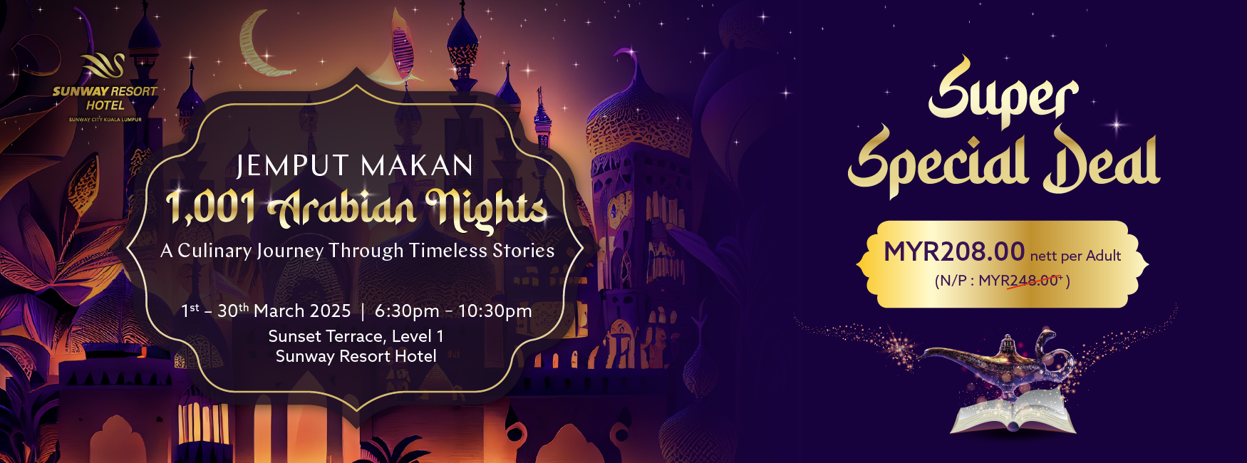 Jemput Makan 1,001 Arabian Nights – A Culinary Journey Through Timeless Stories