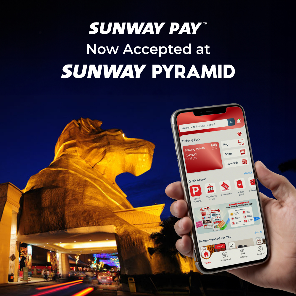 Go cashless at Sunway Pyramid Mall with Sunway Pay!