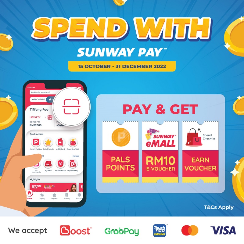 Receive free voucher when you spend with Sunway Pay!