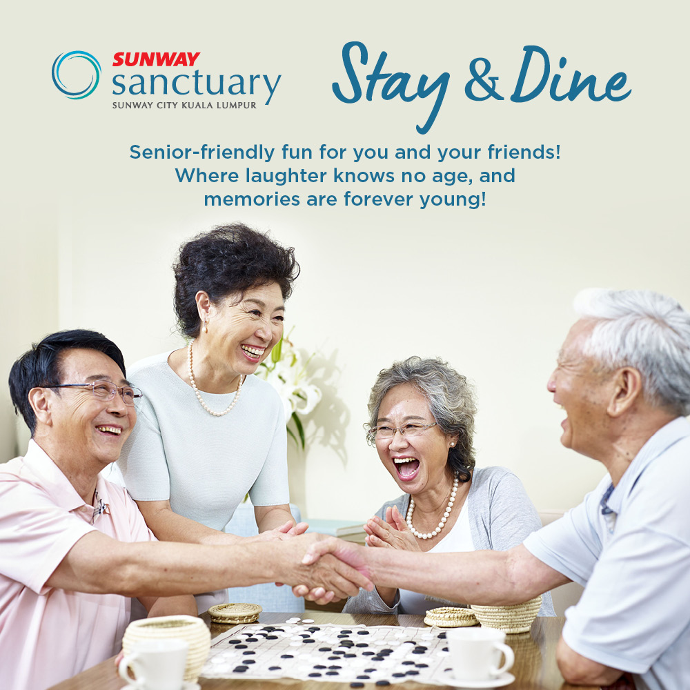 20% OFF on our Stay & Dine Package for Seniors