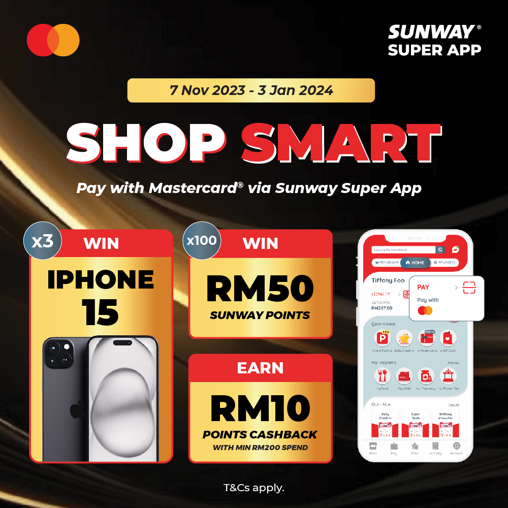 Earn Extra RM10 Sunway Points