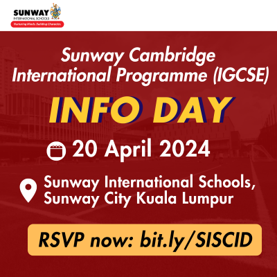 Sunway Cambridge International Programme Info Day