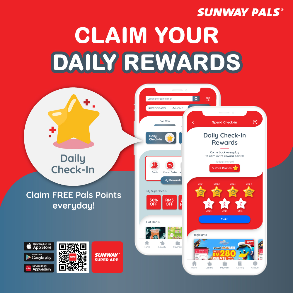 Earn Daily Sunway Points